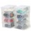 10 X zapato plástico organizador zapato clara cajas soporte plegable apilable a Granel