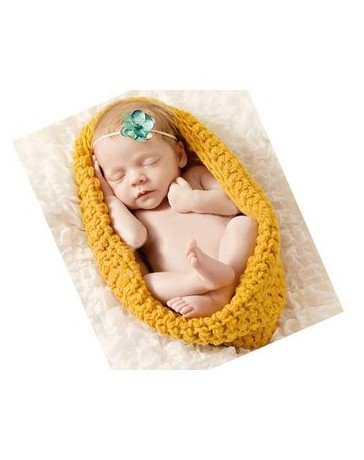 Photography Prop Costume Hand-made Knit Crochet Infant Baby Sleeping Bag - Envío Gratuito