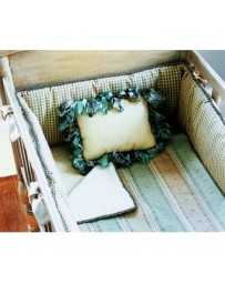 Green frog art 3 piece set cuna ropa de cama kensington - Envío Gratuito