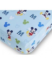 Sabanas párrafo cunas Disney Baby Mickey Mouse Equipada Cuna Hoja - Envío Gratuito