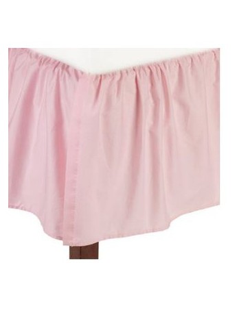 Cubierta para cuna American Baby Company 100 Algodón Percal Ruffle Cuna Falda, Rosa - Envío Gratuito