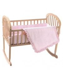 American Baby Compañía Celestial Soft Dot Minky 3-piezas Cuna Set Pink - Envío Gratuito