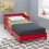 Camita cuna de transición para niños con barandillas ROJO KidKraft