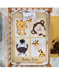 Coordinado de Cuna Slim Vianney Baby Zoo-Multicolor - Envío Gratuito