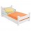 Camita cuna de transición Adisson para niños con barandillas Blanco KidKraft
