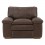 Sillón Polluck Tulsa Dark Brown Lea/mth