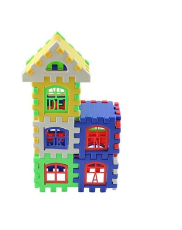 Duola Kid carta casa bloques de juguete desarrollo fijado DIY del arte 24Pieces - Envío Gratuito
