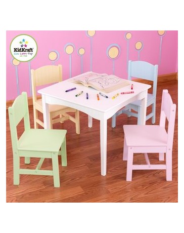 Amuebla • Set infantil Mesa + 4 sillas