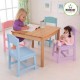 Set de mesa y 4 sillas de madera, juguete niños KidKraft - Envío Gratuito