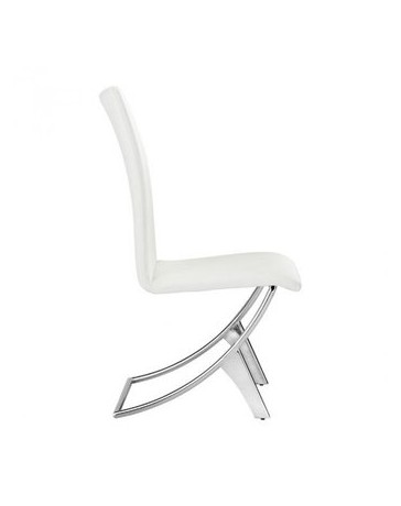 Silla marca Zuo modelo Delfin - blanco / 102102 - Envío Gratuito