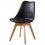 4 Sillas para Comedor tipo Frankfurt Negro - Muebilia