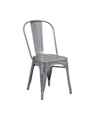 Silla marca Zuo modelo Elio - plateado , 108140 - Envío Gratuito