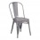 Silla marca Zuo modelo Elio - plateado , 108140