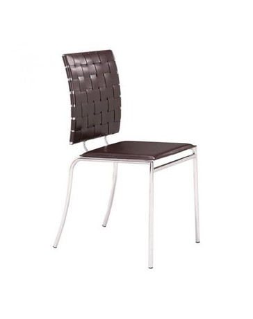 Silla marca Zuo modelo Criss Cross - espresso  333010 - Envío Gratuito