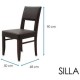 Silla Davos Instore -Chocolate - Envío Gratuito