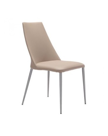 Silla marca Zuo modelo Whisp - beige / 100265 - Envío Gratuito