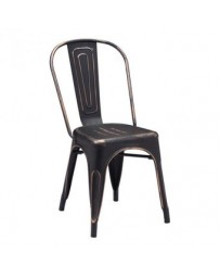 Silla marca Zuo modelo Elio - negro antiguo  108143 - Envío Gratuito