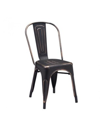 Silla marca Zuo modelo Elio - negro antiguo  108143 - Envío Gratuito