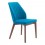 Silla marca Zuo modelo Vaz - terciopelo azul / 100270
