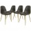 Sillas Para Comedor Tipo Charlton PU En Polipiel 4 Piezas