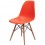 Silla de Comedor Vitrozi Replica Eames Woody-Roja