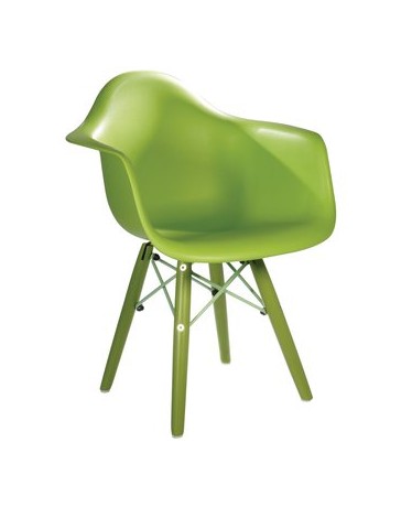 Silla De Niños Para Comedor Alterhouse Réplica Eames Match Kids-Verde - Envío Gratuito