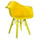 Silla De Comedor Para Niños Alterhouse Réplica Eames Match Kids-Amarillo - Envío Gratuito