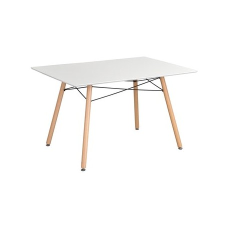 Mesa Réplica Eames Rectangular Color Blanca - Muebilia - Envío Gratuito