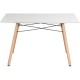 Mesa Réplica Eames Rectangular Color Blanca - Muebilia - Envío Gratuito