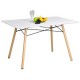 Mesa Réplica Eames Rectangular Color Blanca - Muebilia - Envío Gratuito