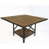 MESA CUADRADA DE COMEDOR 1.20 VINTAGE NEGRA