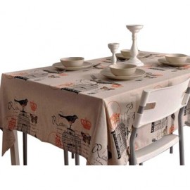 Mantel de lino Cubierta del gabinete Cubierta clásica de la mesa de café 70 X 70 CM-A3 - Envío Gratuito