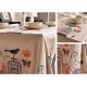 Mantel de lino Cubierta del gabinete Cubierta clásica de la mesa de café 70 X 70 CM-A3 - Envío Gratuito