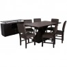 Comedor Moderno Cacia 6 Sillas Con Buffet Fabou Muebles