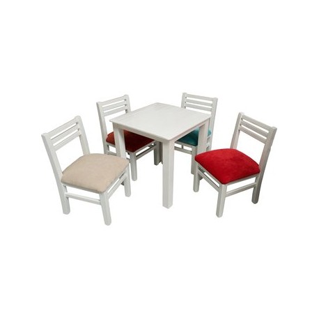 Comedor Kids Para Niños 4 Sillas Fabou Muebles - Envío Gratuito