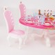 MagiDeal Casa De Muñecas Muebles En Miniatura Mesa De Comedor W  Armario Listo Para Barbie - Envío Gratuito