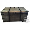 Baúl de Madera Bretagne Big, Vintage Home Designe, TR034 Bretagne Big, Aplicaciones de Metal Forjado- Gris Niebla