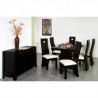 D-Antecomedor con 6 Sillas Africa - Chocolate Obscuro