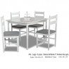 Antecomedor Lego CGH con 7 Piezas-Blanco con Gris