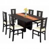 D-Antecomedor Rectangular Basha 7 Piezas-Chocolate