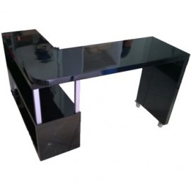 Escritorio Minimalista, Moderno, Elegante, Y Retráctil. Color Negro - Envío Gratuito