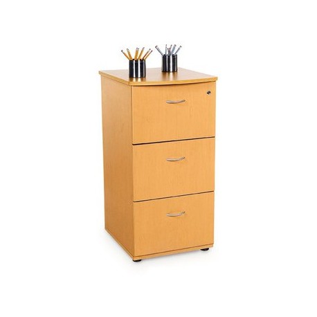 Archivero Linea Italia Color Maple 3 Gavetas - Envío Gratuito