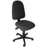 Silla ERGO Respaldo Alto C-/Ruedas Tela Negra