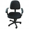 Silla Secretarial Con Ruedas-Color Negro