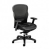 Silla Ejecutiva En Piel Y Malla-Color Negro