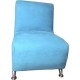 Sillón Indivudial, Vintage Home Designe, Europe, Tapizado Suede- Azul Turquesa - Envío Gratuito