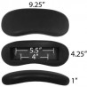 Reemplazo oficina silla apoyabrazos brazo almohadillas riñón en forma de S5280 (juego de 2)