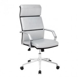 Silla de oficina marca Zuo modelo Lider Pro - plateada / 205312 - Envío Gratuito