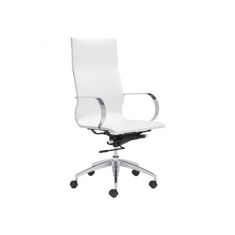 Silla de oficina marca Zuo modelo Glider - blanco / 100372 - Envío Gratuito