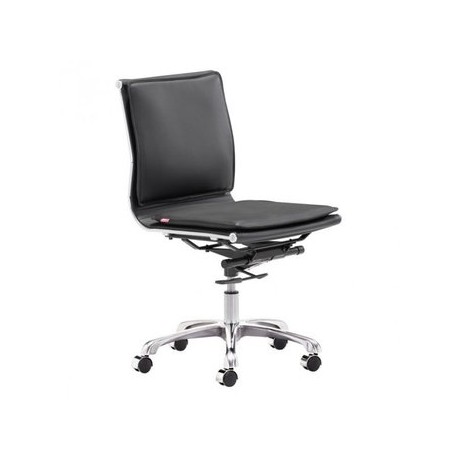 Silla de oficina marca Zuo modelo Lider Plus (sin brazos) - negra / 215218 - Envío Gratuito